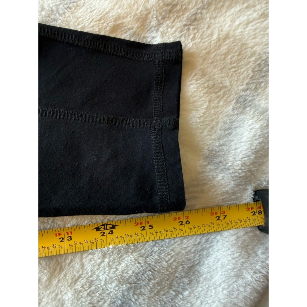 Eileen Fisher Black Cropped Leggings Women's Medium Zip Pocket Stretch Capri - Picture 7 of 8